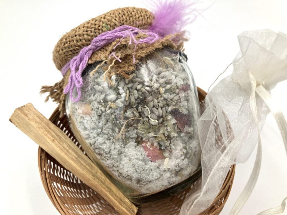 Sare de baie cu lavandă și trandafiri - imagine 3